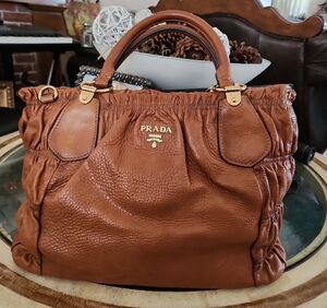 Prada Brown Leather Women's Bag
